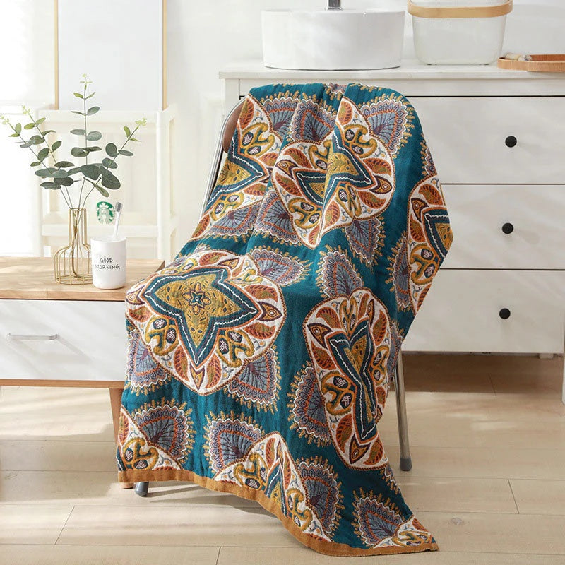 Diamond Blossom Reversible Bath Towel