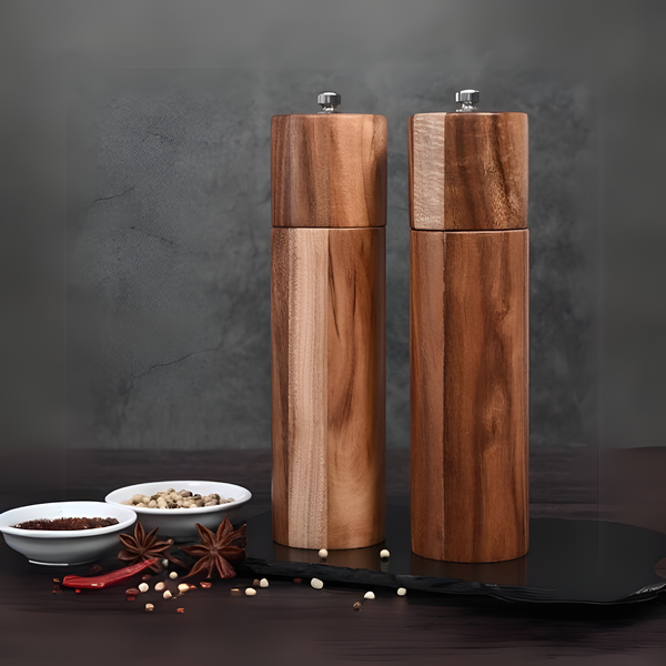 Minimalist Wooden Spice Grinders