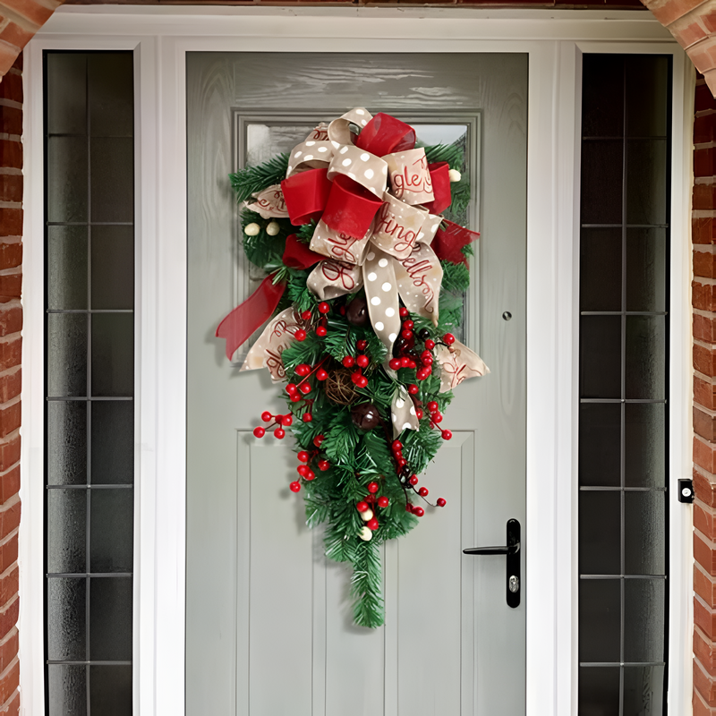 Holiday Door Christmas Wreath