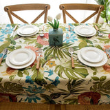 Monstera Leaves Cotton Tablecloth