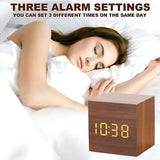 Modern Cube LED Alarm Clock