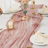 Cheesecloth Flowy Table Runner | 10 Pcs Set