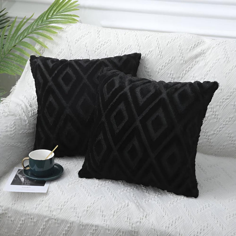 3D Diamond Pattern Cushion Cover