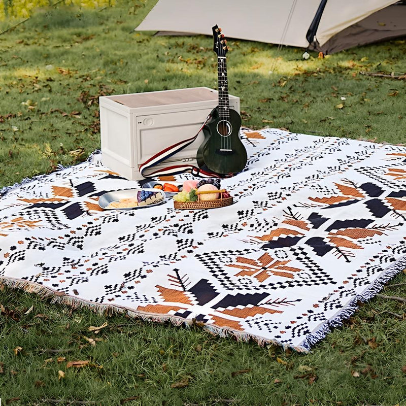 Moroccan Boho Pattern Picnic Mat