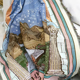 Moon Tarot Tapestry Blanket