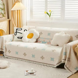 Meringue Chenille Geometry Sofa Cover