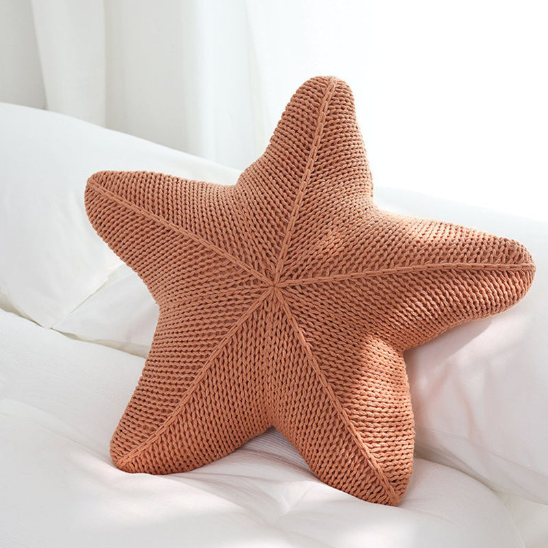 Starfish Hand-Knitted Cushion