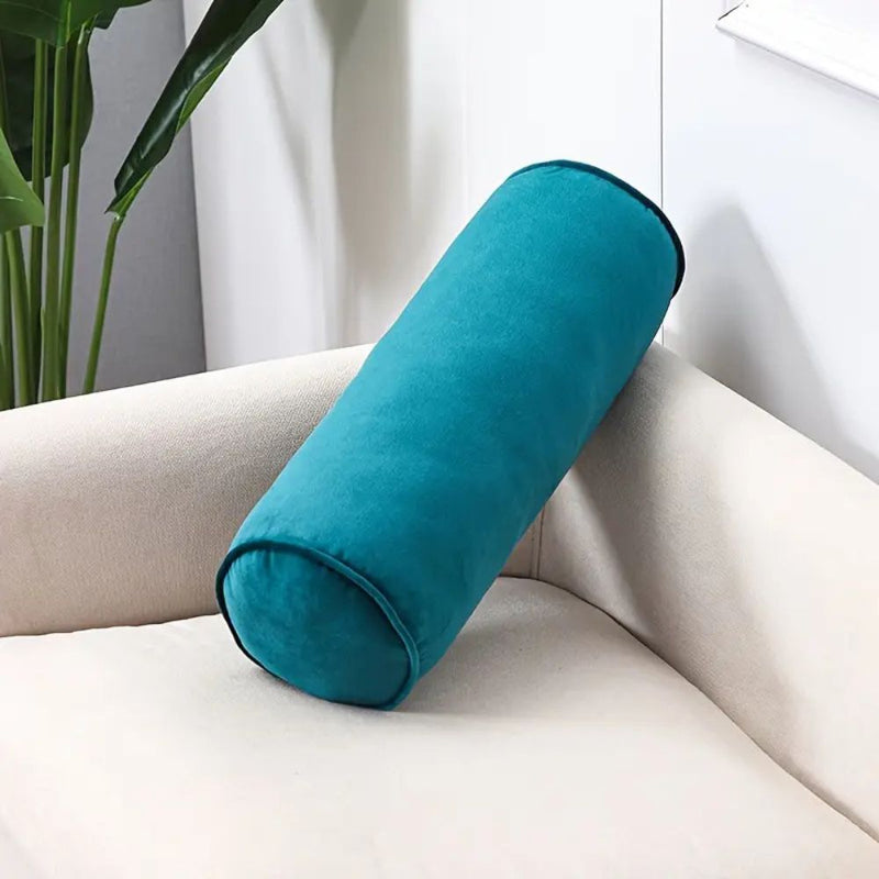 Plush Velvet Bolster Cushion