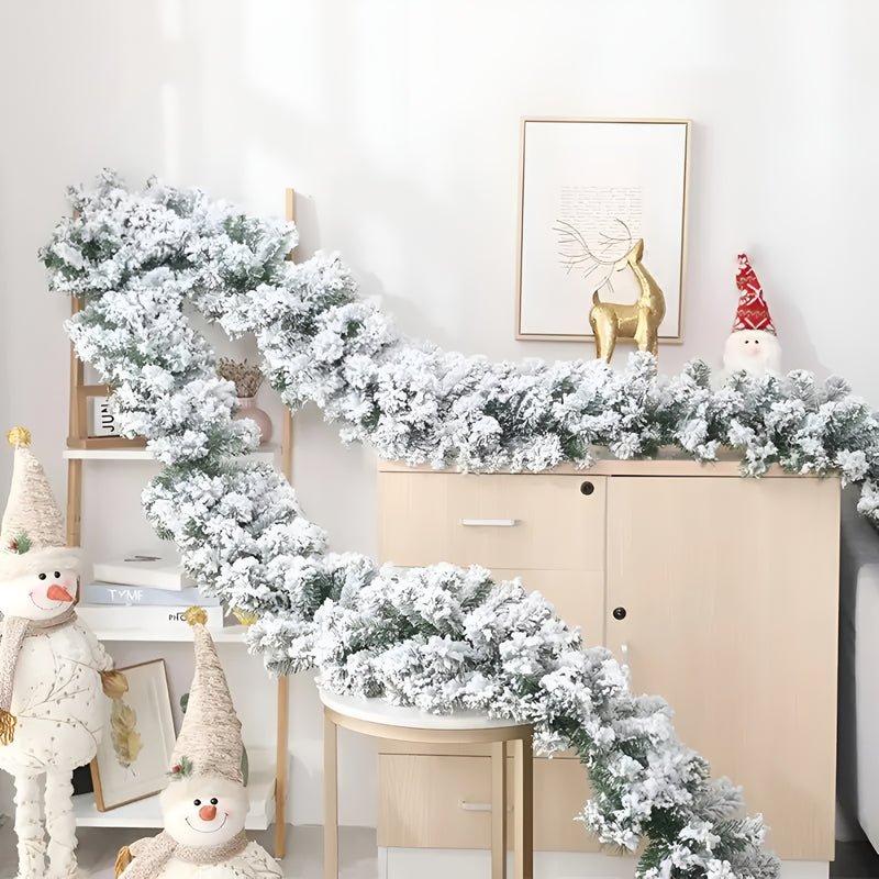 Holiday Frosted Christmas Garland