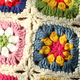 Floral Crochet Cushion Cover