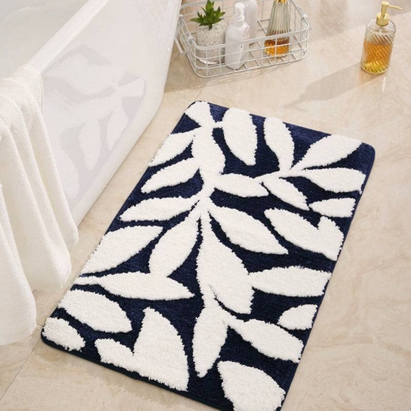 Zyphire Leaf Pattern Bath Mat