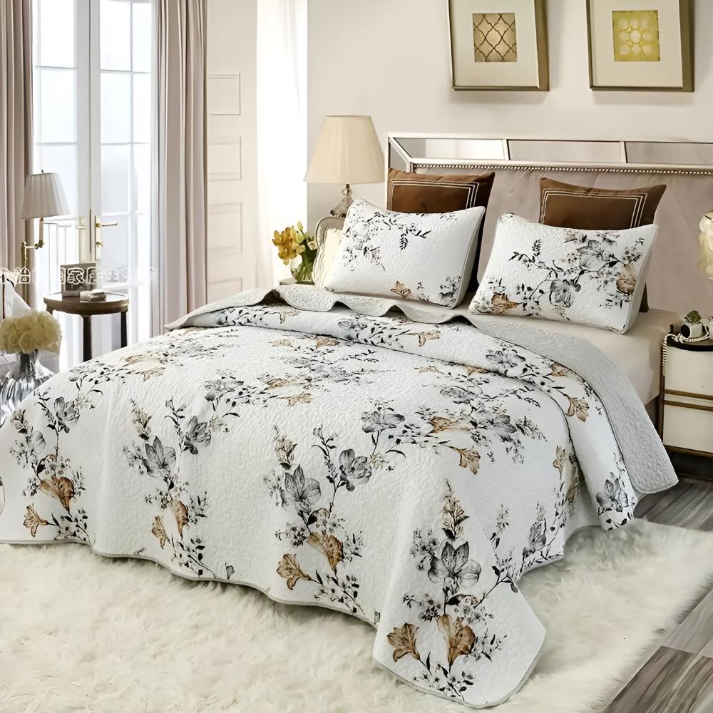 Elegant Floral Coverlet Casa & Beyond