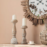 Vintage Chateau Candle Stands