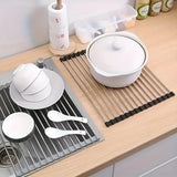 Stainless Steel Dish Drying Rolling Rack