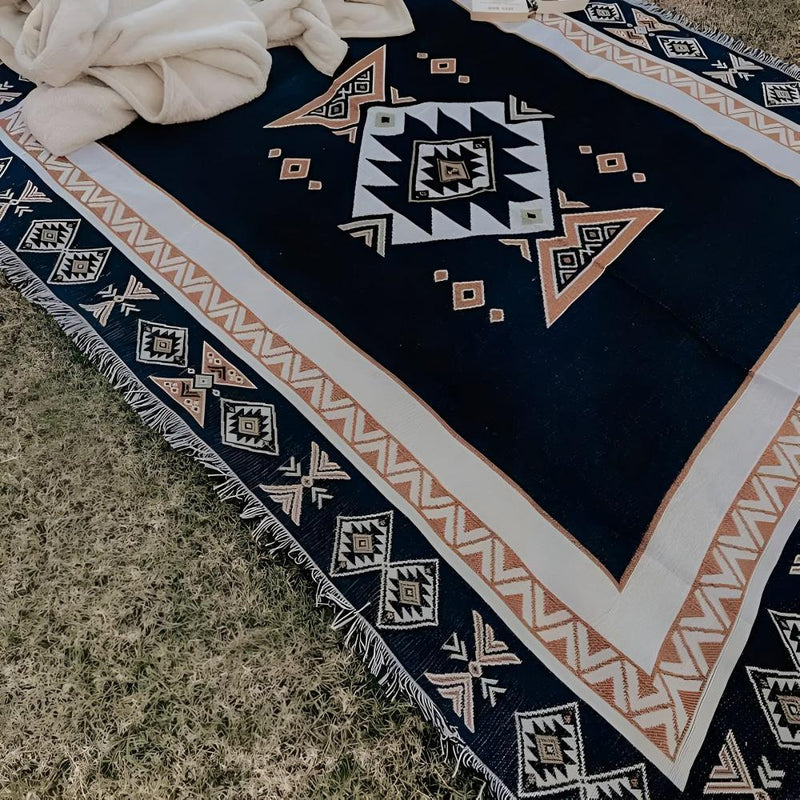 Desert Bloom Tapestry Picnic Blanket & Throw