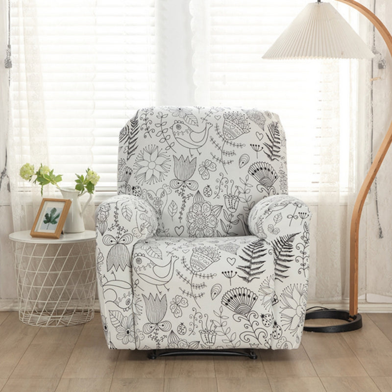 Floral Recliner Sofa Cover