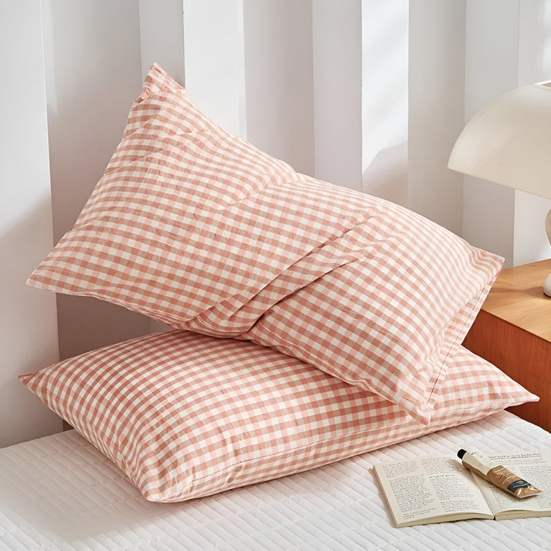 Soft Plaid Checkered Pillowcases