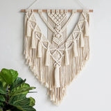 Fringed Geometric Wall Hanging Macrame