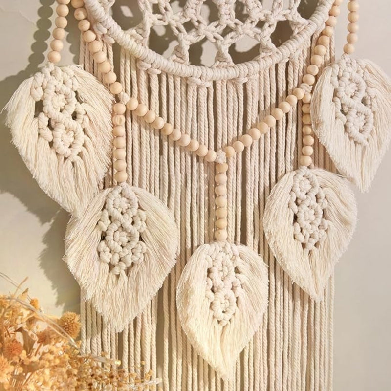 Whimsical Macrame Dream Catcher Decor