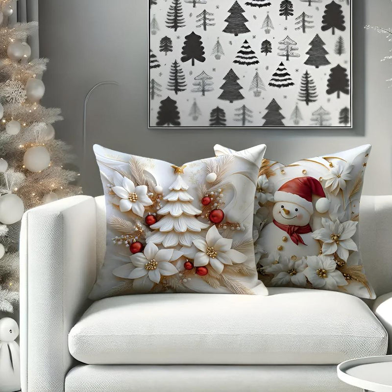 Christmas Charm Velvet Cushion Covers