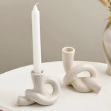 Knot Ceramic Candle Holder