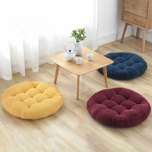 Velvet Tufted Round Cushions