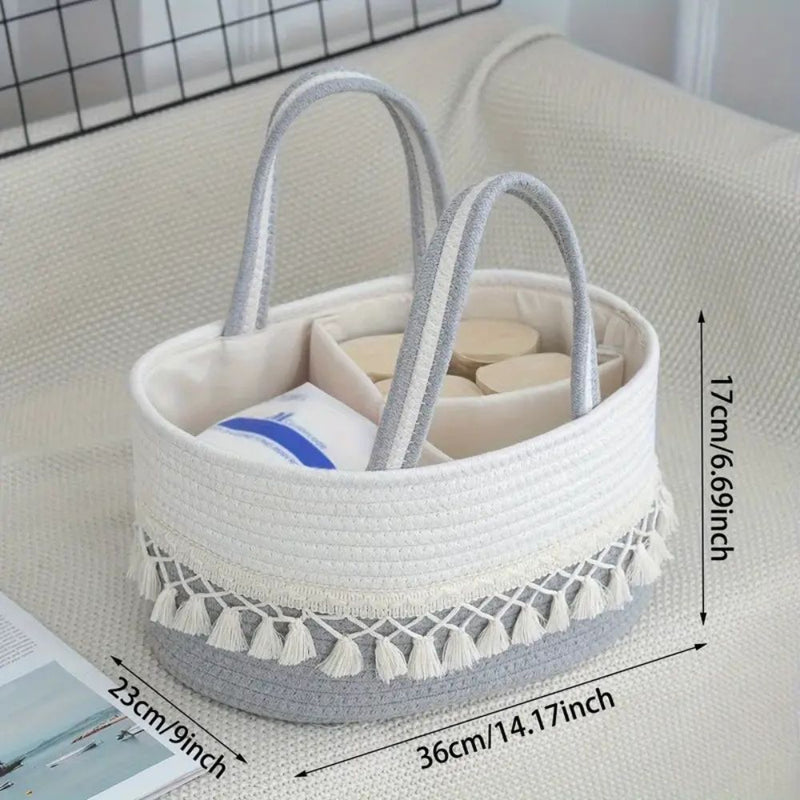 Lace Trim Baby Caddy Organiser