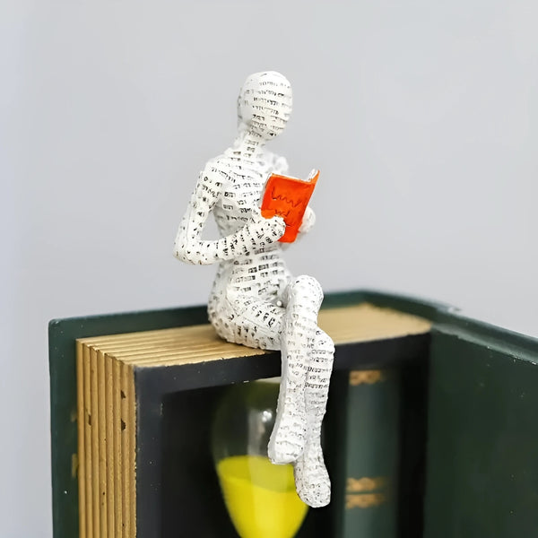 Woman Reading Shelf Decoration