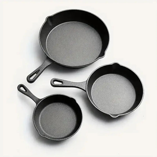 Black Cast Iron Frying Pan