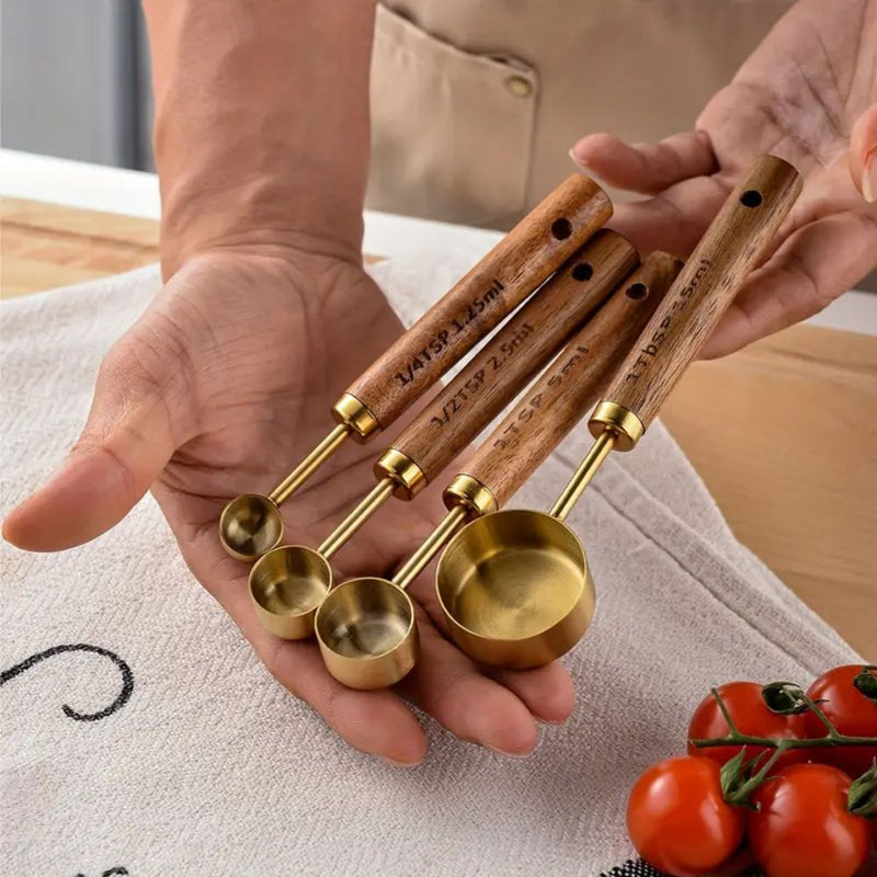 Golden Measuring  Spoon Set