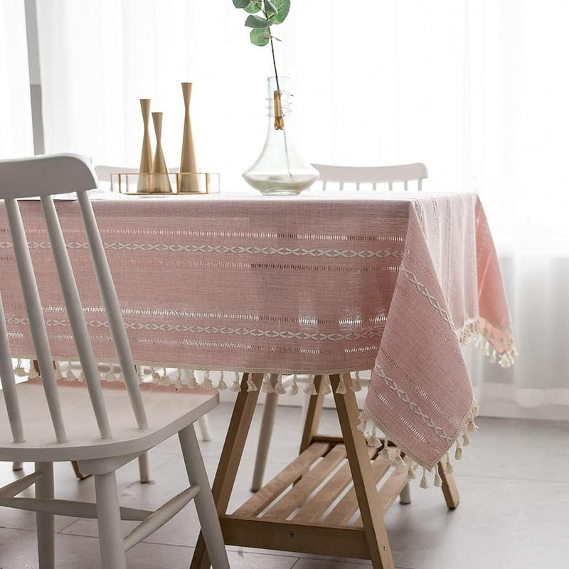 Elegant Cotton Linen Tablecloth