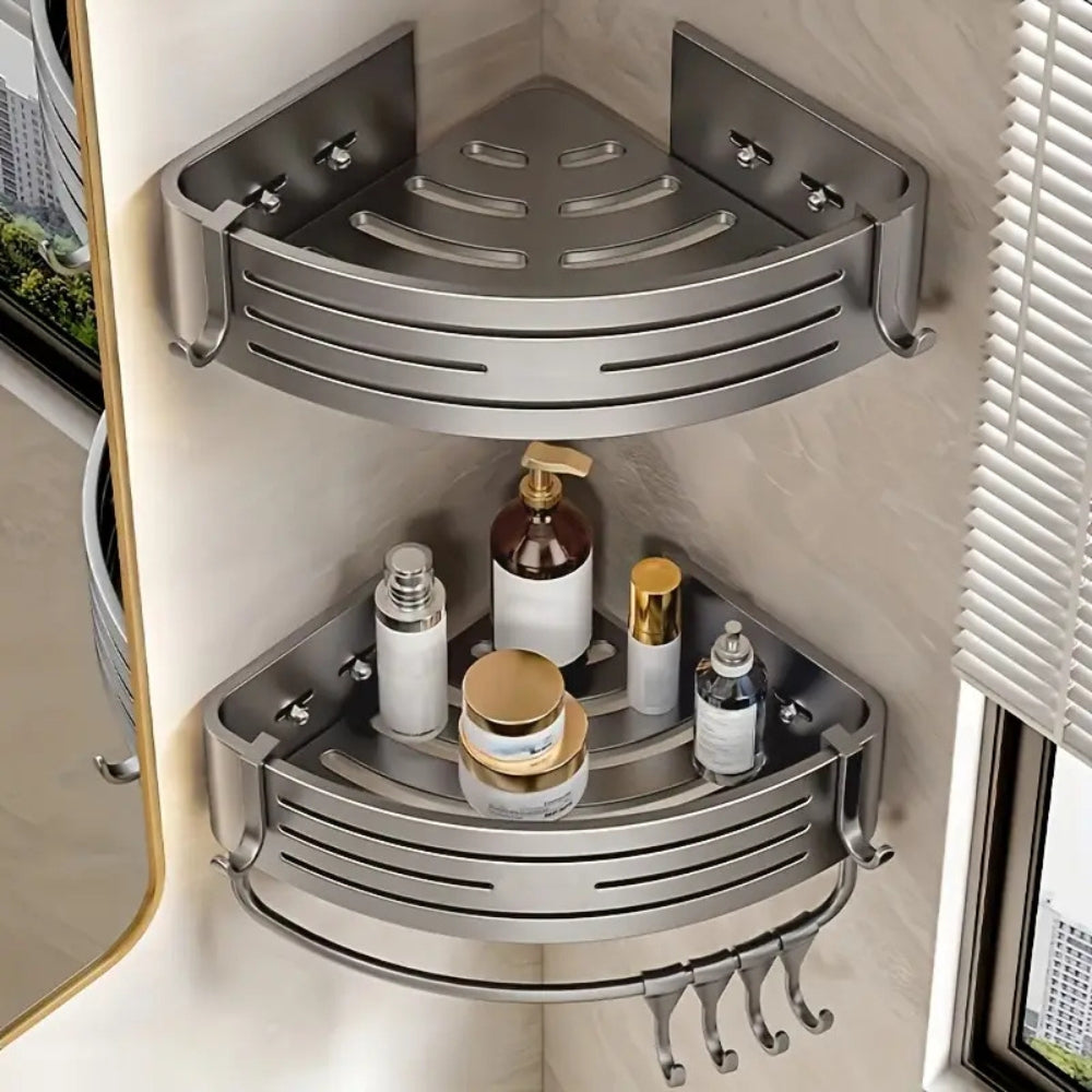 Coner Rack Shower Aluminium Corner Shower Caddy Rack – Casa & Beyond