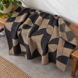 Artevana Monochrome Geometric Throw Blanket
