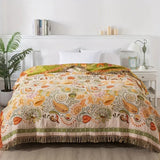 Autumn Leaf Boho Reversible Blanket