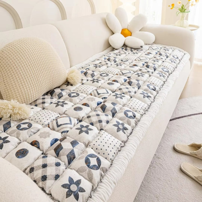 Bohemian Printed Quilted Sofa Cover