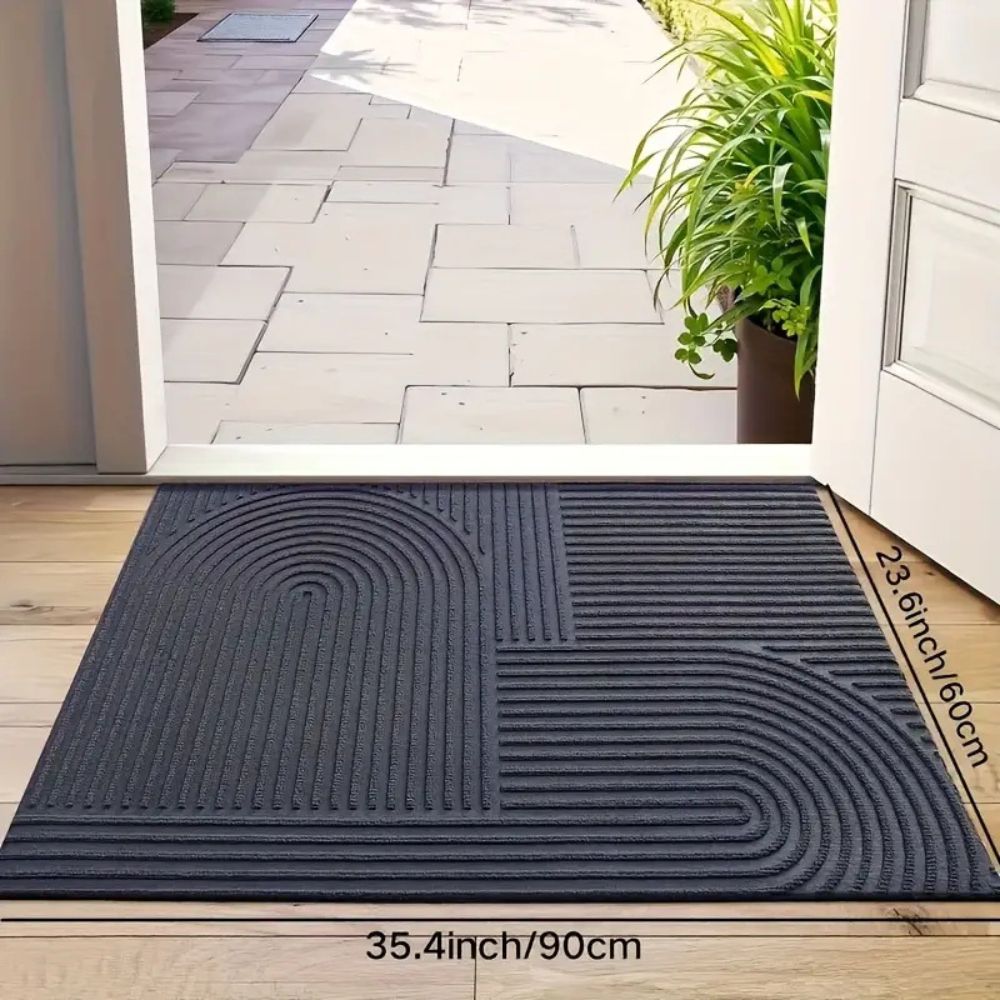 Doormats From Threads Curved Thread Line Door Mat – Casa & Beyond