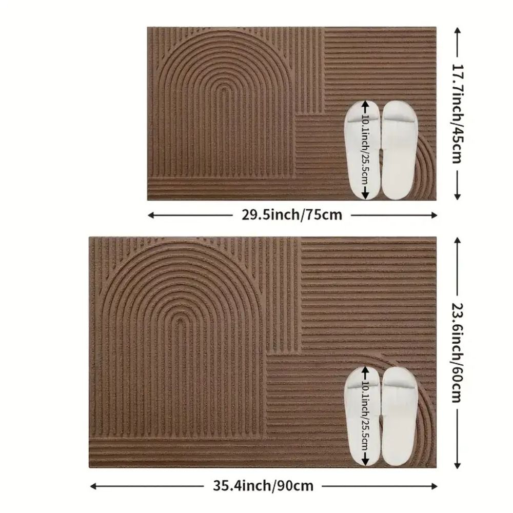 Doormats From Threads Curved Thread Line Door Mat – Casa & Beyond