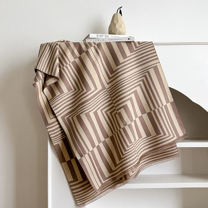 Chic Illusion Style Shawl Scarf