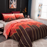 Golden Cosmo Hive | 3pcs Quilt Cover Sets