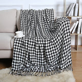 Classic Houndstooth Pattern Blanket