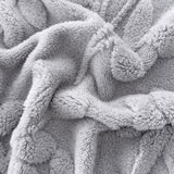 Elegant Leaf Sherpa Blanket