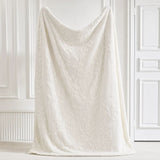 Elegant Leaf Sherpa Blanket