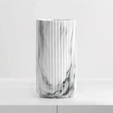Elegant Vertical Marble Ceramic Vase