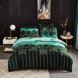 Golden Cosmo Hive | 3pcs Quilt Cover Sets
