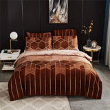 Golden Cosmo Hive | 3pcs Quilt Cover Sets