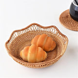 Handwoven Rattan Floral Basket