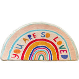 Rainbow Glow Half-Moon Bath Mat