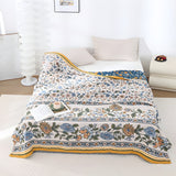 Meadow Bliss Boho Floral Blanket