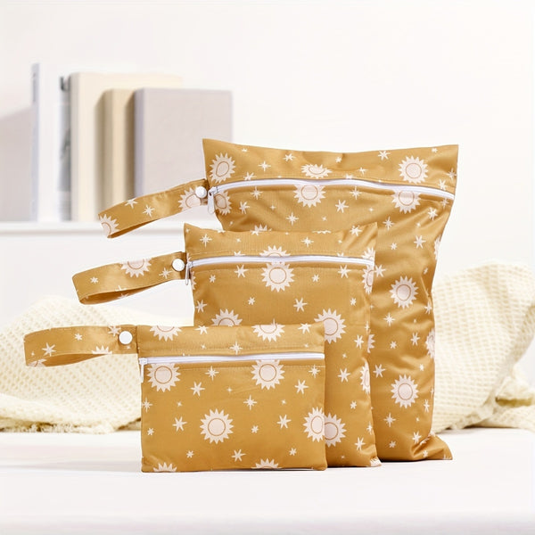 Multi Print Wet Bag Reusable Nappy | 3pcs Set