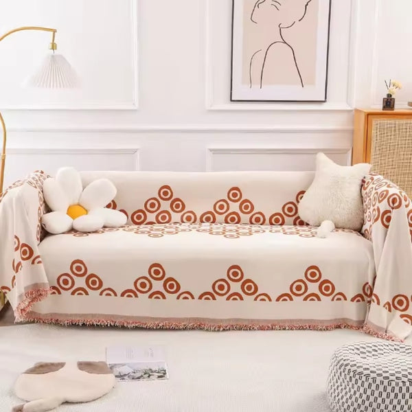 Circa Bloom Patterned Chenille Sofa Cover